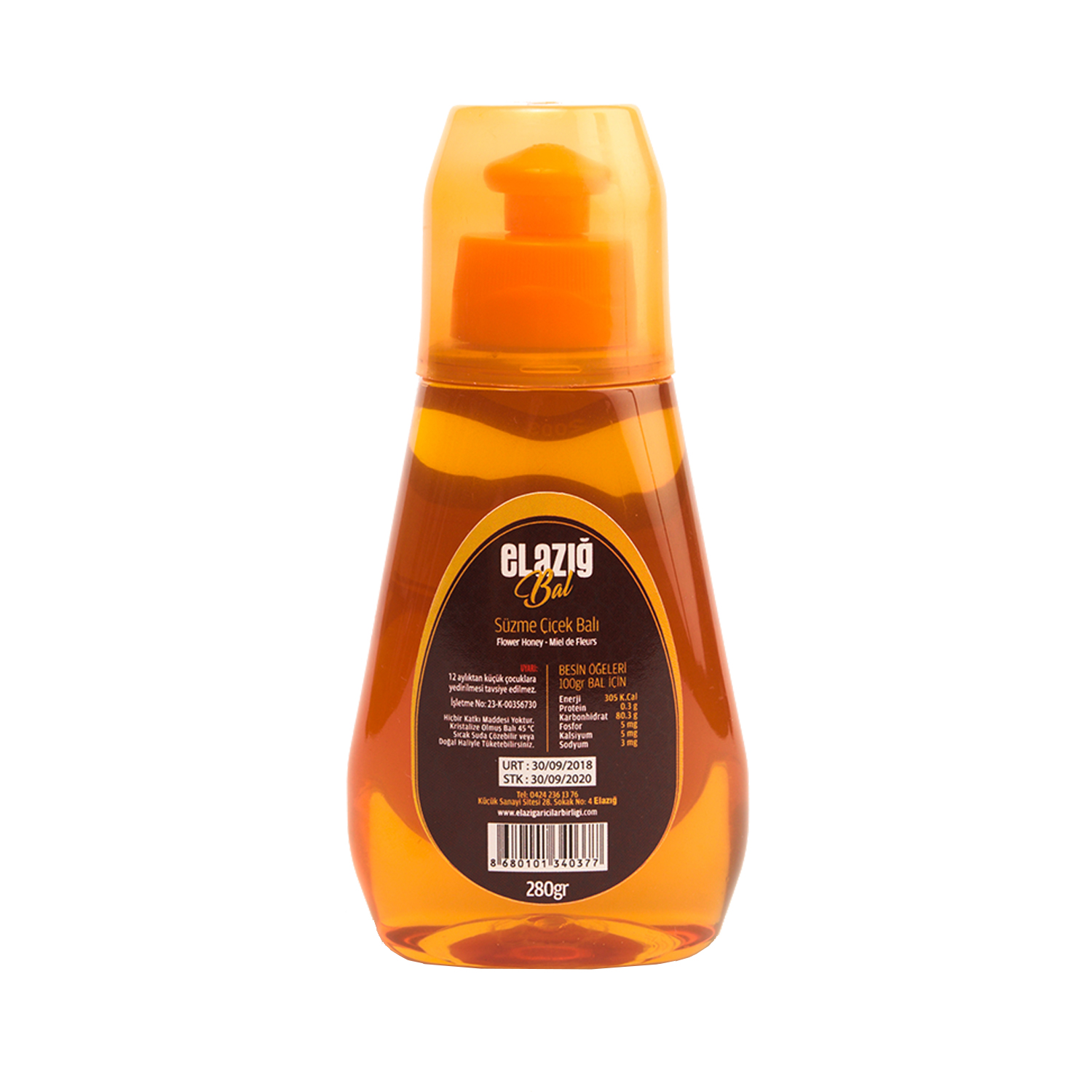 Ova Süzme Çiçek Balı 280gr pet1